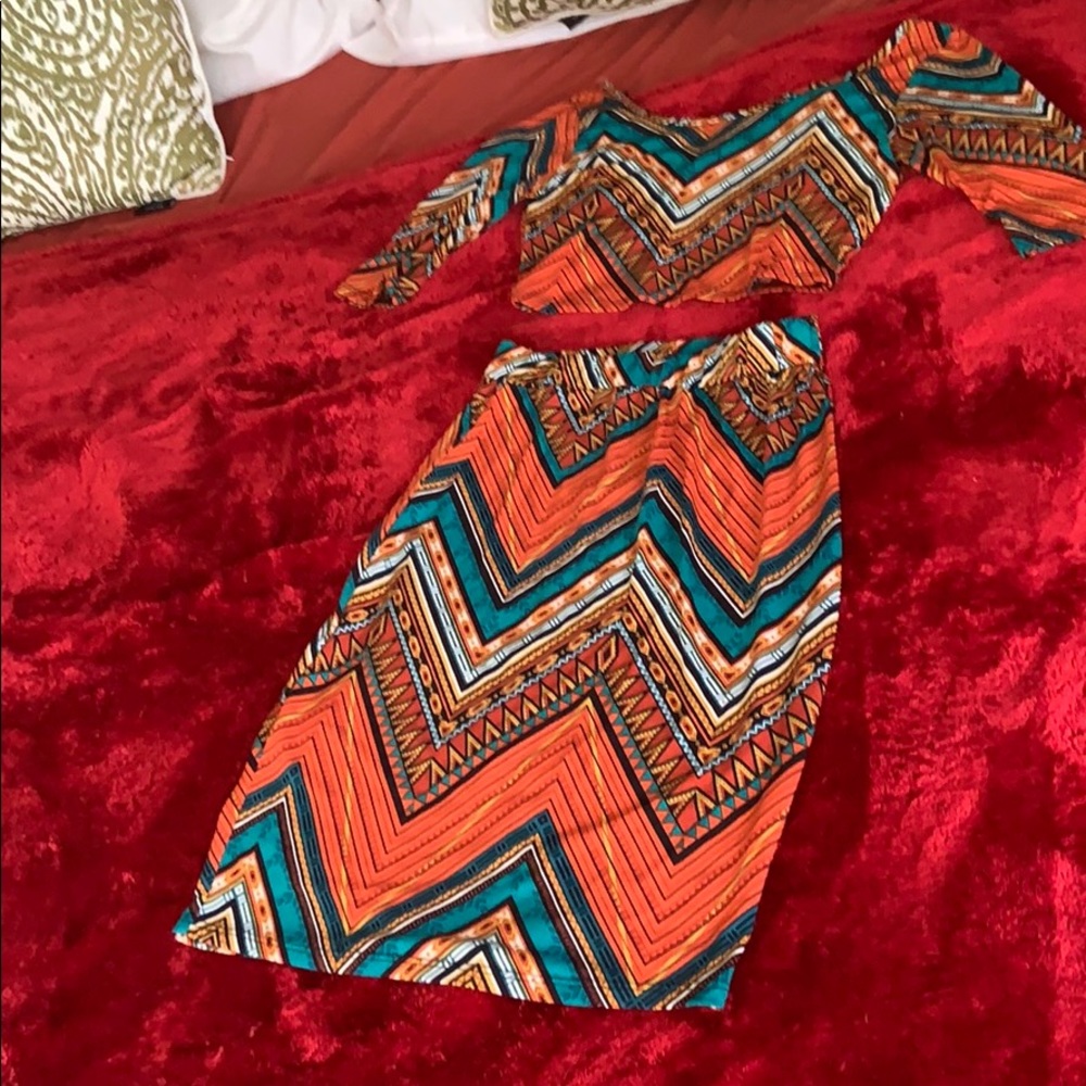2pc Skirt and Crop set